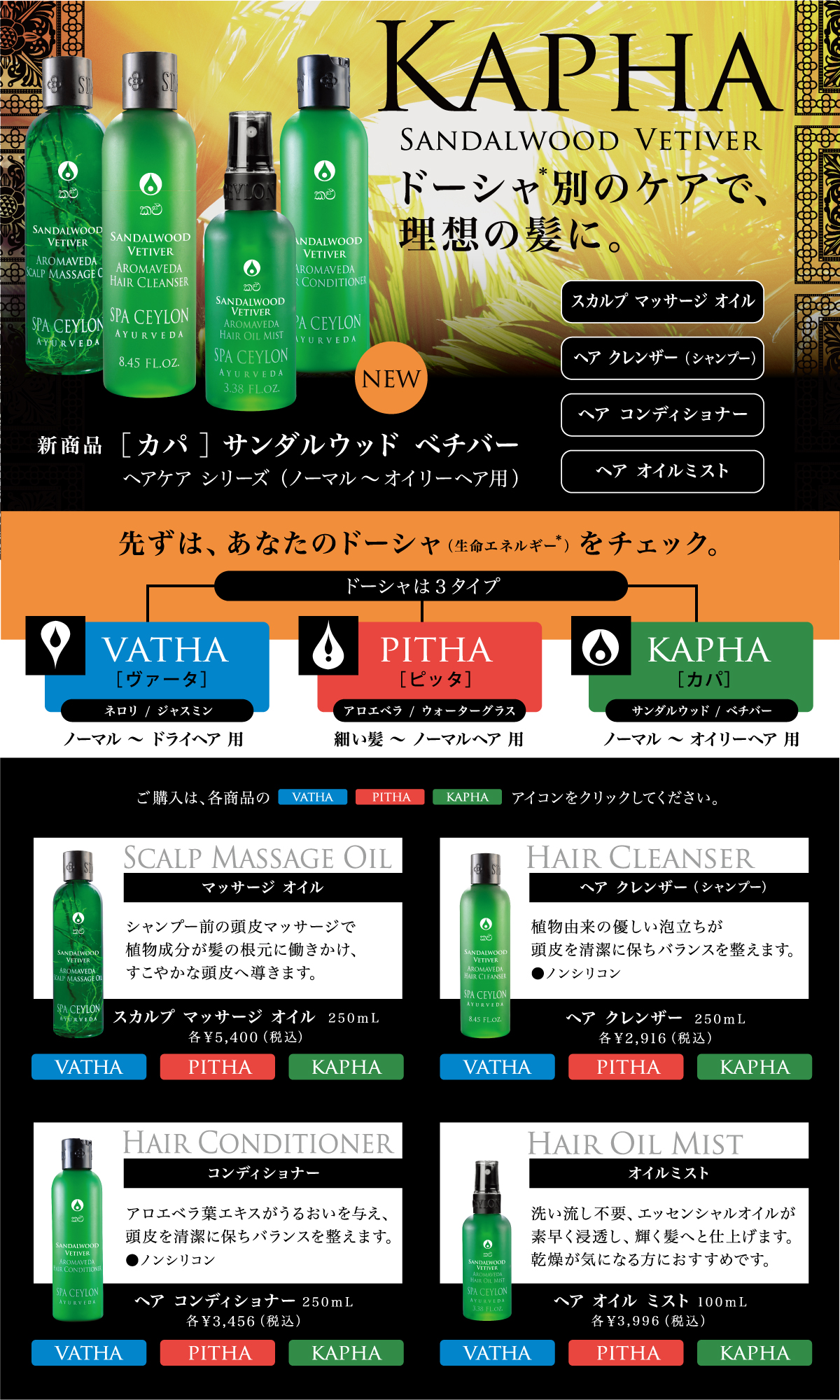 サンダルウッド ベチバー